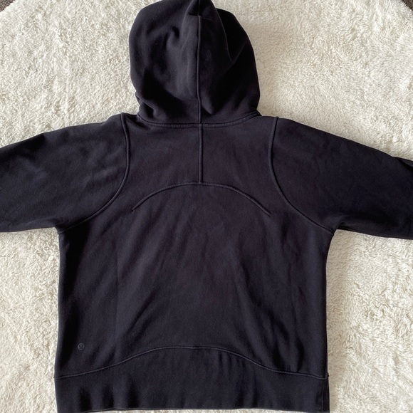 ❤️ Lululemon Loungeful Hoodie Black Size 8 - Picture 8 of 9